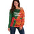 Custom Bangladesh And Zimbabwe Cricket Off Shoulder Sweater 2025 Tigers Chevrons Together - Wonder Print Shop