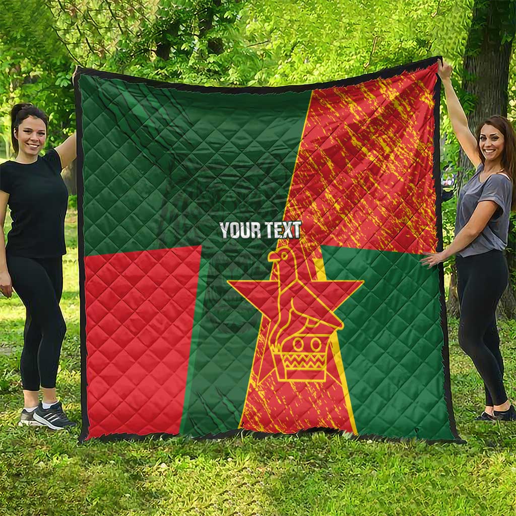 Custom Bangladesh And Zimbabwe Cricket Quilt 2025 Tigers Chevrons Together - Wonder Print Shop
