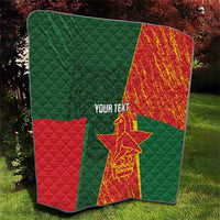 Custom Bangladesh And Zimbabwe Cricket Quilt 2025 Tigers Chevrons Together - Wonder Print Shop