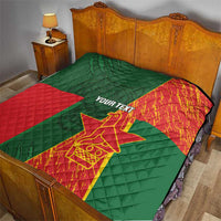 Custom Bangladesh And Zimbabwe Cricket Quilt 2025 Tigers Chevrons Together - Wonder Print Shop