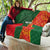 Custom Bangladesh And Zimbabwe Cricket Quilt 2025 Tigers Chevrons Together - Wonder Print Shop