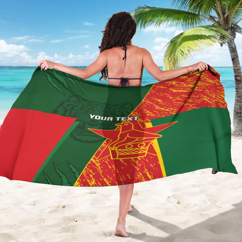 Custom Bangladesh And Zimbabwe Cricket Sarong 2025 Tigers Chevrons Together - Wonder Print Shop