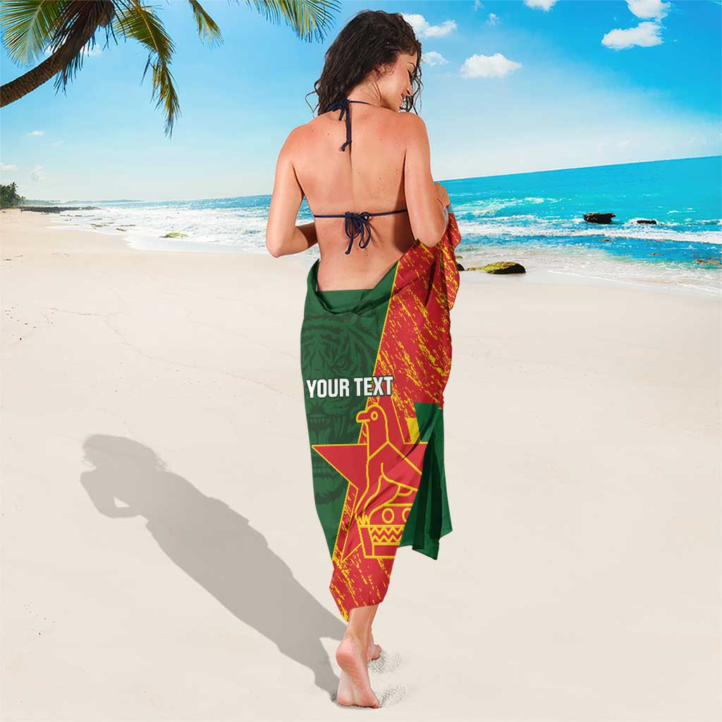 Custom Bangladesh And Zimbabwe Cricket Sarong 2025 Tigers Chevrons Together - Wonder Print Shop