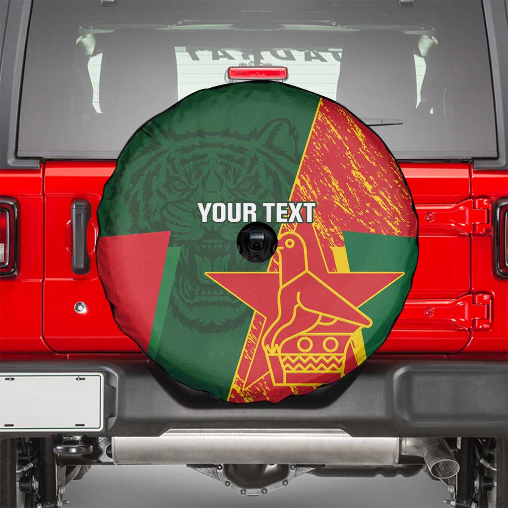 Custom Bangladesh And Zimbabwe Cricket Spare Tire Cover 2025 Tigers Chevrons Together - Wonder Print Shop