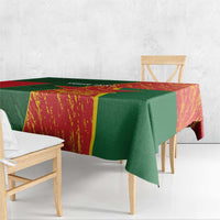 Custom Bangladesh And Zimbabwe Cricket Tablecloth 2025 Tigers Chevrons Together - Wonder Print Shop