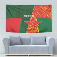 Custom Bangladesh And Zimbabwe Cricket Tapestry 2025 Tigers Chevrons Together - Wonder Print Shop