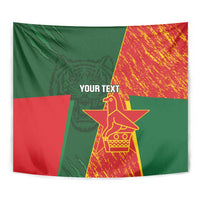 Custom Bangladesh And Zimbabwe Cricket Tapestry 2025 Tigers Chevrons Together - Wonder Print Shop