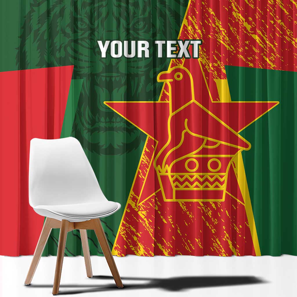 Custom Bangladesh And Zimbabwe Cricket Window Curtain 2025 Tigers Chevrons Together - Wonder Print Shop