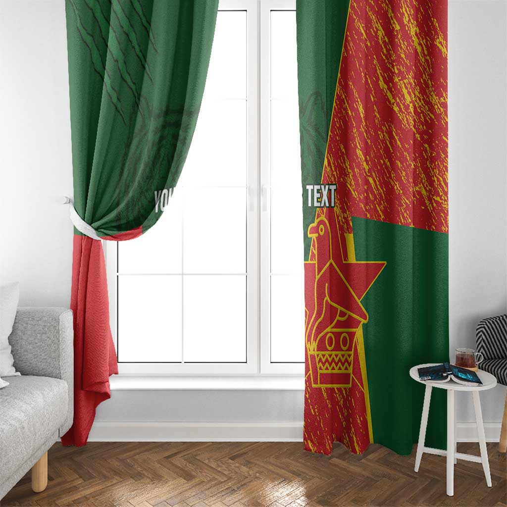 Custom Bangladesh And Zimbabwe Cricket Window Curtain 2025 Tigers Chevrons Together - Wonder Print Shop