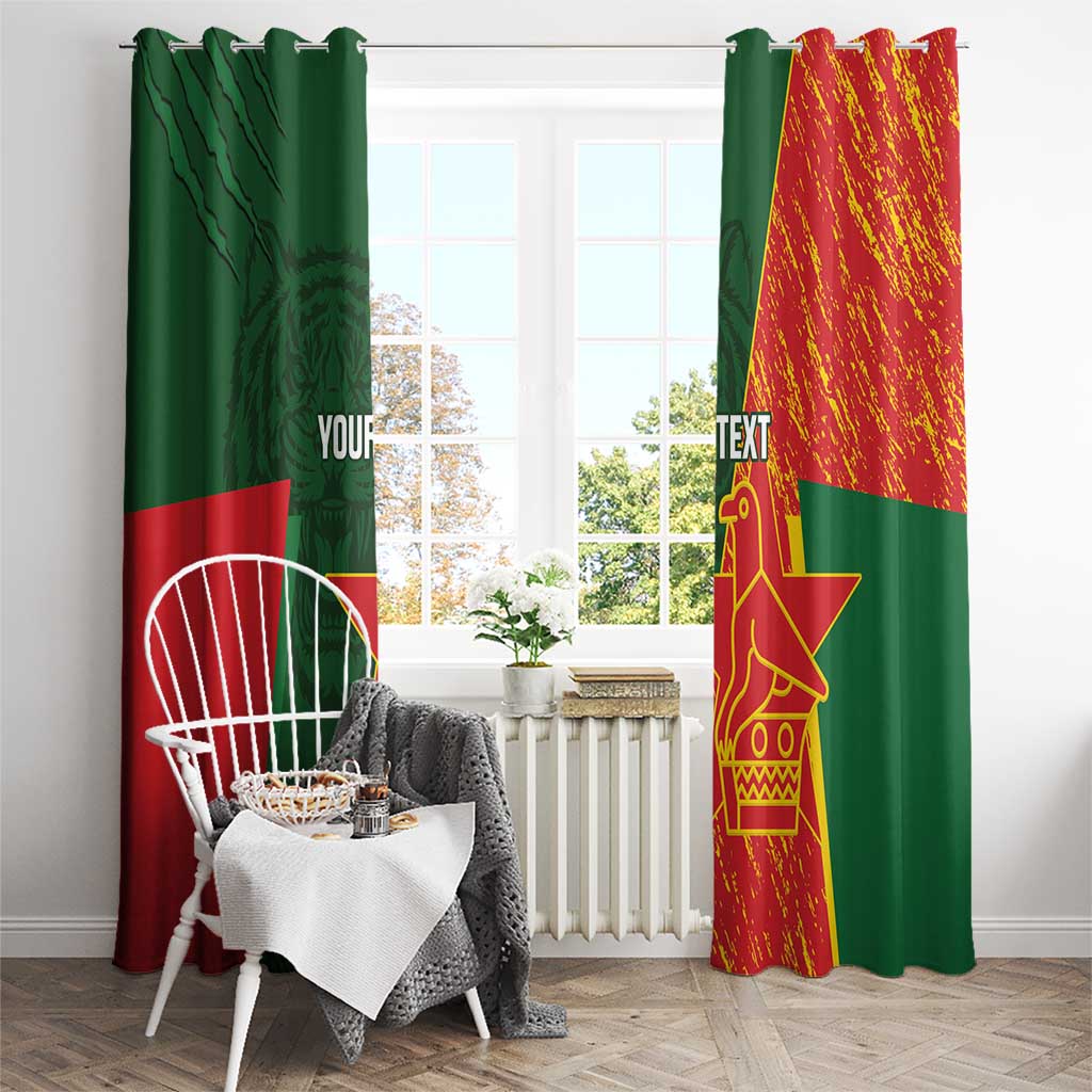 Custom Bangladesh And Zimbabwe Cricket Window Curtain 2025 Tigers Chevrons Together - Wonder Print Shop