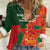 Custom Bangladesh And Zimbabwe Cricket Women Casual Shirt 2025 Tigers Chevrons Together - Wonder Print Shop