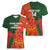 Custom Bangladesh And Zimbabwe Cricket Women V-Neck T-Shirt 2025 Tigers Chevrons Together - Wonder Print Shop