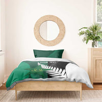 Custom New Zealand And Pakistan Cricket Bedding Set 2025 Black Cap Shaheens Together - Wonder Print Shop