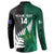 Custom New Zealand And Pakistan Cricket Button Sweatshirt 2025 Black Cap Shaheens Together - Wonder Print Shop