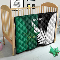 Custom New Zealand And Pakistan Cricket Quilt 2025 Black Cap Shaheens Together - Wonder Print Shop