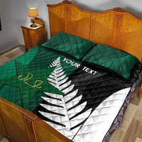 Custom New Zealand And Pakistan Cricket Quilt Bed Set 2025 Black Cap Shaheens Together - Wonder Print Shop