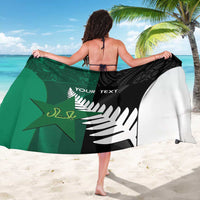 Custom New Zealand And Pakistan Cricket Sarong 2025 Black Cap Shaheens Together - Wonder Print Shop
