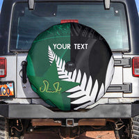 Custom New Zealand And Pakistan Cricket Spare Tire Cover 2025 Black Cap Shaheens Together - Wonder Print Shop