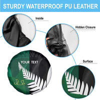 Custom New Zealand And Pakistan Cricket Spare Tire Cover 2025 Black Cap Shaheens Together - Wonder Print Shop