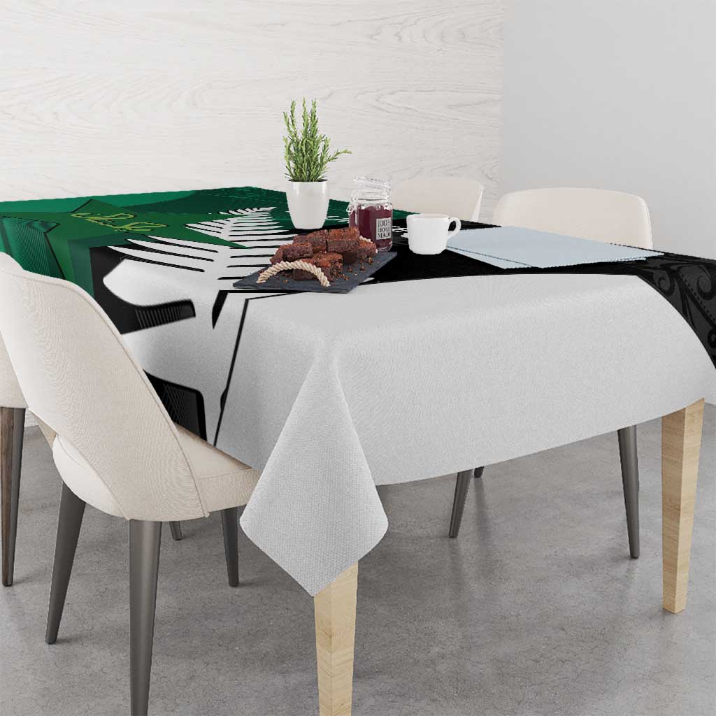 Custom New Zealand And Pakistan Cricket Tablecloth 2025 Black Cap Shaheens Together - Wonder Print Shop