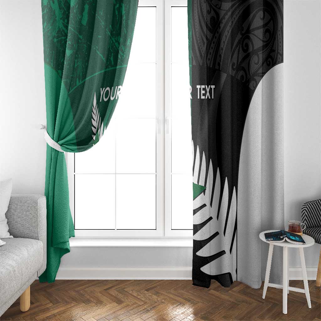 Custom New Zealand And Pakistan Cricket Window Curtain 2025 Black Cap Shaheens Together - Wonder Print Shop