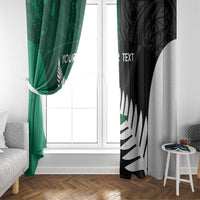 Custom New Zealand And Pakistan Cricket Window Curtain 2025 Black Cap Shaheens Together - Wonder Print Shop