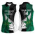 Custom New Zealand And Pakistan Cricket Women Sleeveless Polo Shirt 2025 Black Cap Shaheens Together - Wonder Print Shop