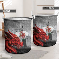 Wales Cardiff Capital Laundry Basket Welsh Red Dragon Castell Caerdydd - Wonder Print Shop