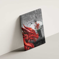 Wales Cardiff Capital Canvas Wall Art Welsh Red Dragon Castell Caerdydd - Wonder Print Shop