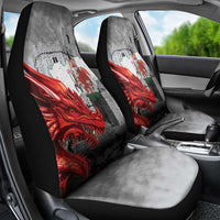 Wales Cardiff Capital Car Seat Cover Welsh Red Dragon Castell Caerdydd - Wonder Print Shop