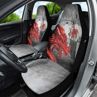 Wales Cardiff Capital Car Seat Cover Welsh Red Dragon Castell Caerdydd - Wonder Print Shop