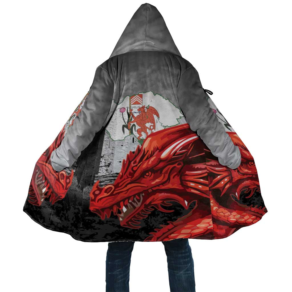 Wales Cardiff Capital Cloak Welsh Red Dragon Castell Caerdydd - Wonder Print Shop