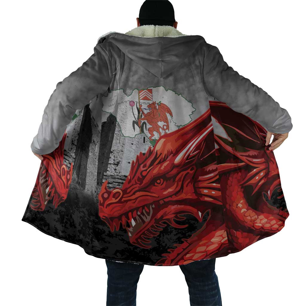 Wales Cardiff Capital Cloak Welsh Red Dragon Castell Caerdydd - Wonder Print Shop