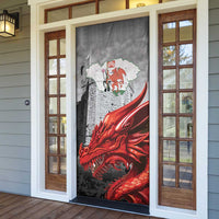Wales Cardiff Capital Door Cover Welsh Red Dragon Castell Caerdydd - Wonder Print Shop