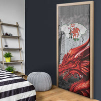 Wales Cardiff Capital Door Cover Welsh Red Dragon Castell Caerdydd - Wonder Print Shop