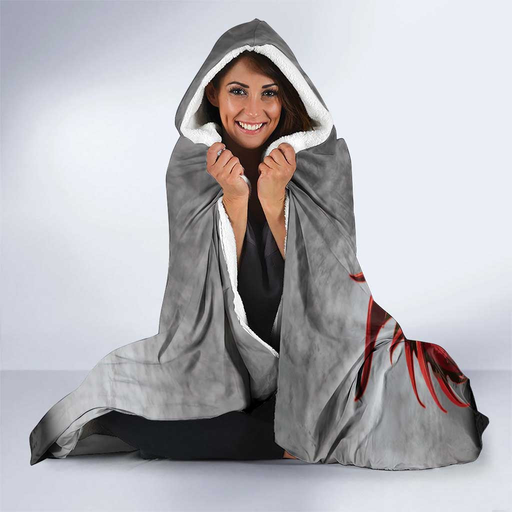 Wales Cardiff Capital Hooded Blanket Welsh Red Dragon Castell Caerdydd - Wonder Print Shop