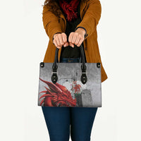 Wales Cardiff Capital Leather Bag Welsh Red Dragon Castell Caerdydd - Wonder Print Shop