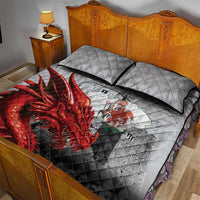 Wales Cardiff Capital Quilt Bed Set Welsh Red Dragon Castell Caerdydd - Wonder Print Shop