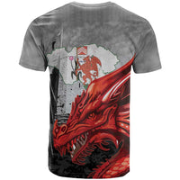 Wales Cardiff Capital T Shirt Welsh Red Dragon Castell Caerdydd - Wonder Print Shop