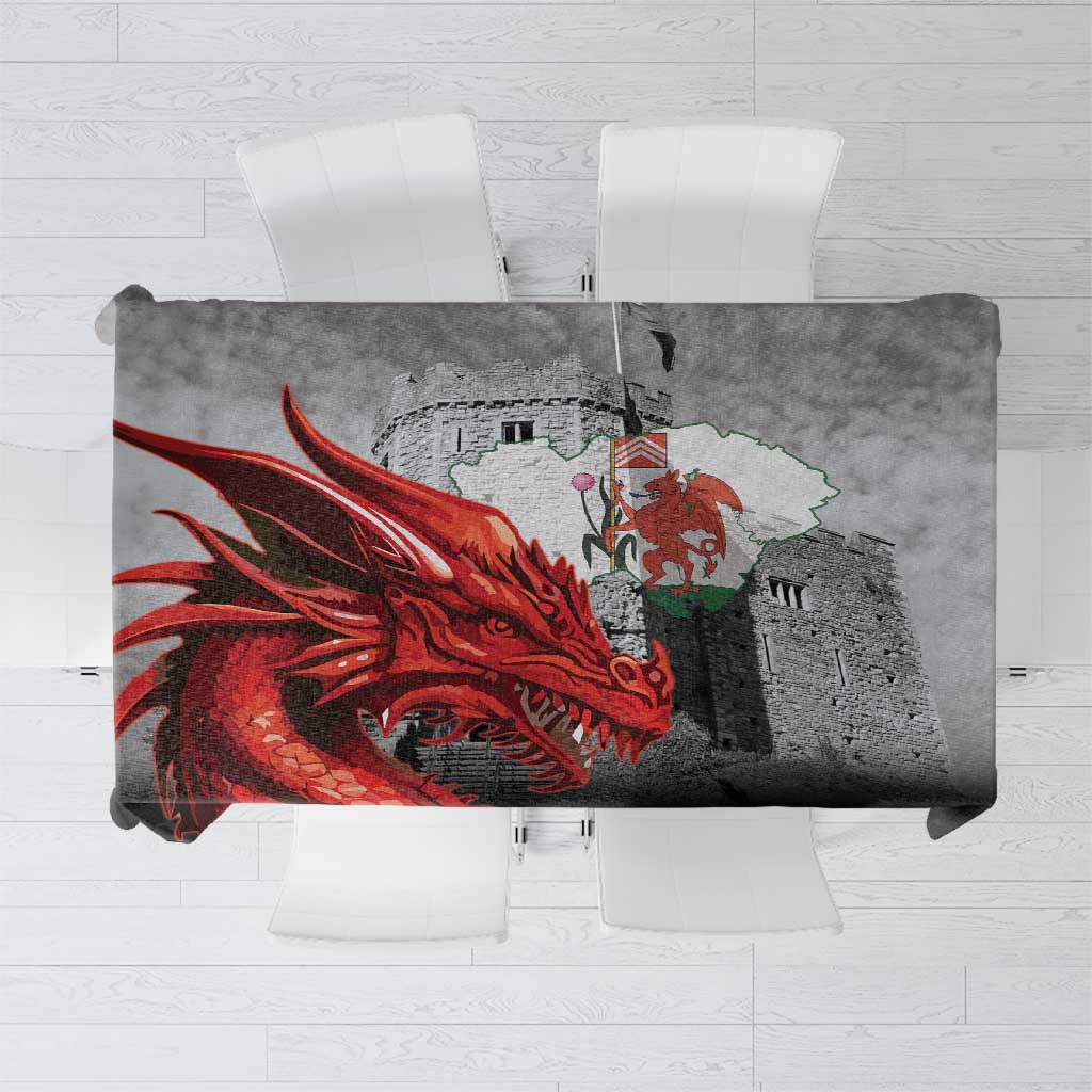 Wales Cardiff Capital Tablecloth Welsh Red Dragon Castell Caerdydd - Wonder Print Shop
