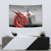 Wales Cardiff Capital Tapestry Welsh Red Dragon Castell Caerdydd - Wonder Print Shop