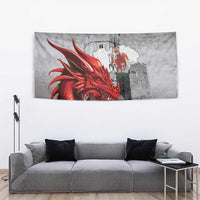 Wales Cardiff Capital Tapestry Welsh Red Dragon Castell Caerdydd - Wonder Print Shop