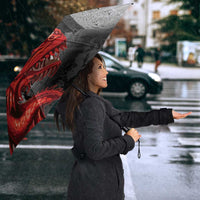 Wales Cardiff Capital Umbrella Welsh Red Dragon Castell Caerdydd - Wonder Print Shop