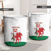 Personalised Wales Cardiff Capital Laundry Basket Welsh Dragon Glamorgan Flag Style - Wonder Print Shop