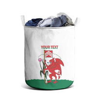 Personalised Wales Cardiff Capital Laundry Basket Welsh Dragon Glamorgan Flag Style - Wonder Print Shop