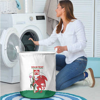 Personalised Wales Cardiff Capital Laundry Basket Welsh Dragon Glamorgan Flag Style - Wonder Print Shop