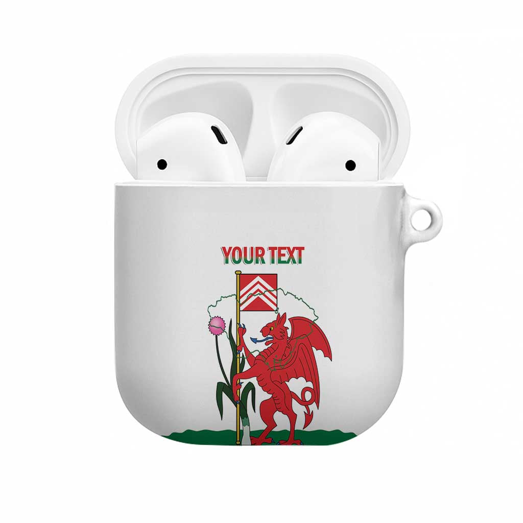 Personalised Wales Cardiff Capital AirPods Case Welsh Dragon Glamorgan Flag Style - Wonder Print Shop