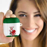 Personalised Wales Cardiff Capital AirPods Case Welsh Dragon Glamorgan Flag Style - Wonder Print Shop