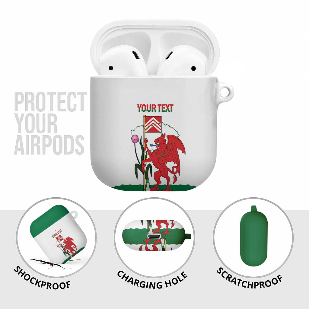 Personalised Wales Cardiff Capital AirPods Case Welsh Dragon Glamorgan Flag Style - Wonder Print Shop