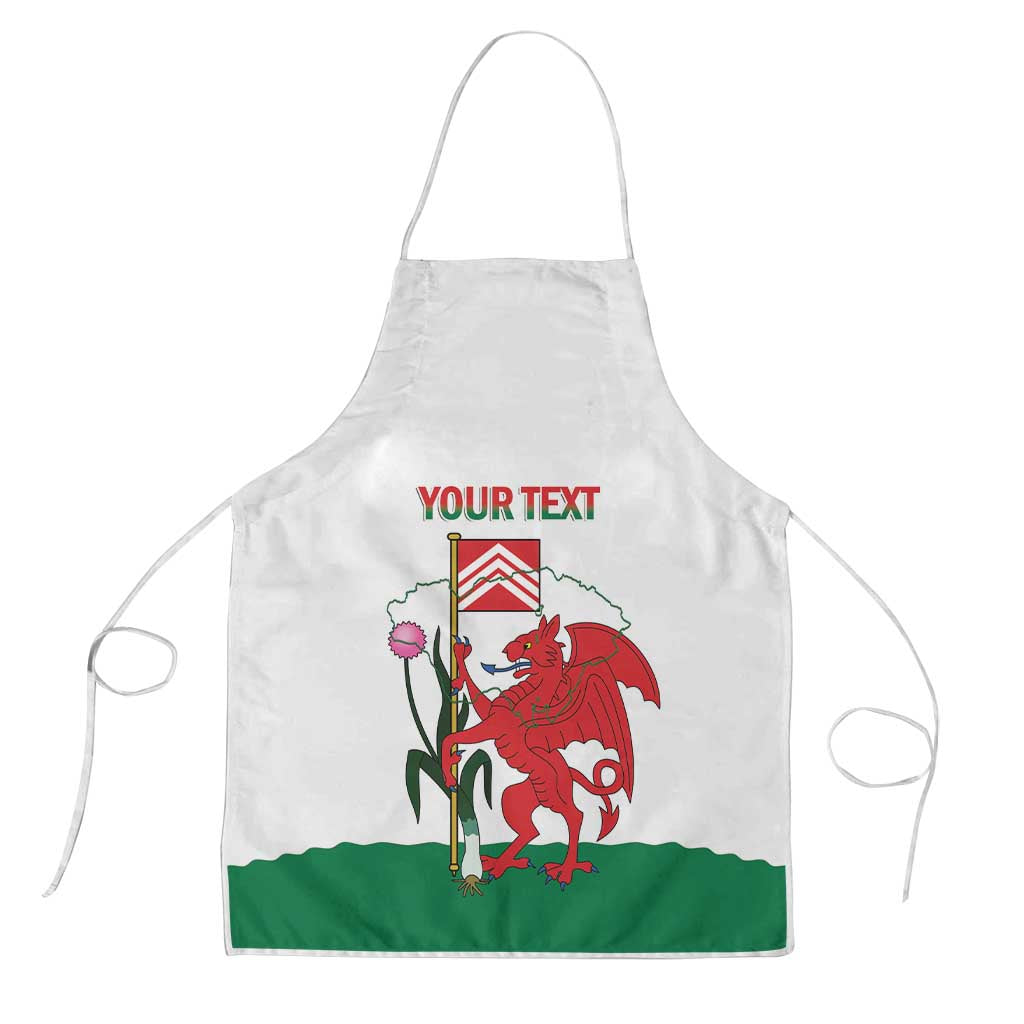 Personalised Wales Cardiff Capital Apron Welsh Dragon Glamorgan Flag Style - Wonder Print Shop